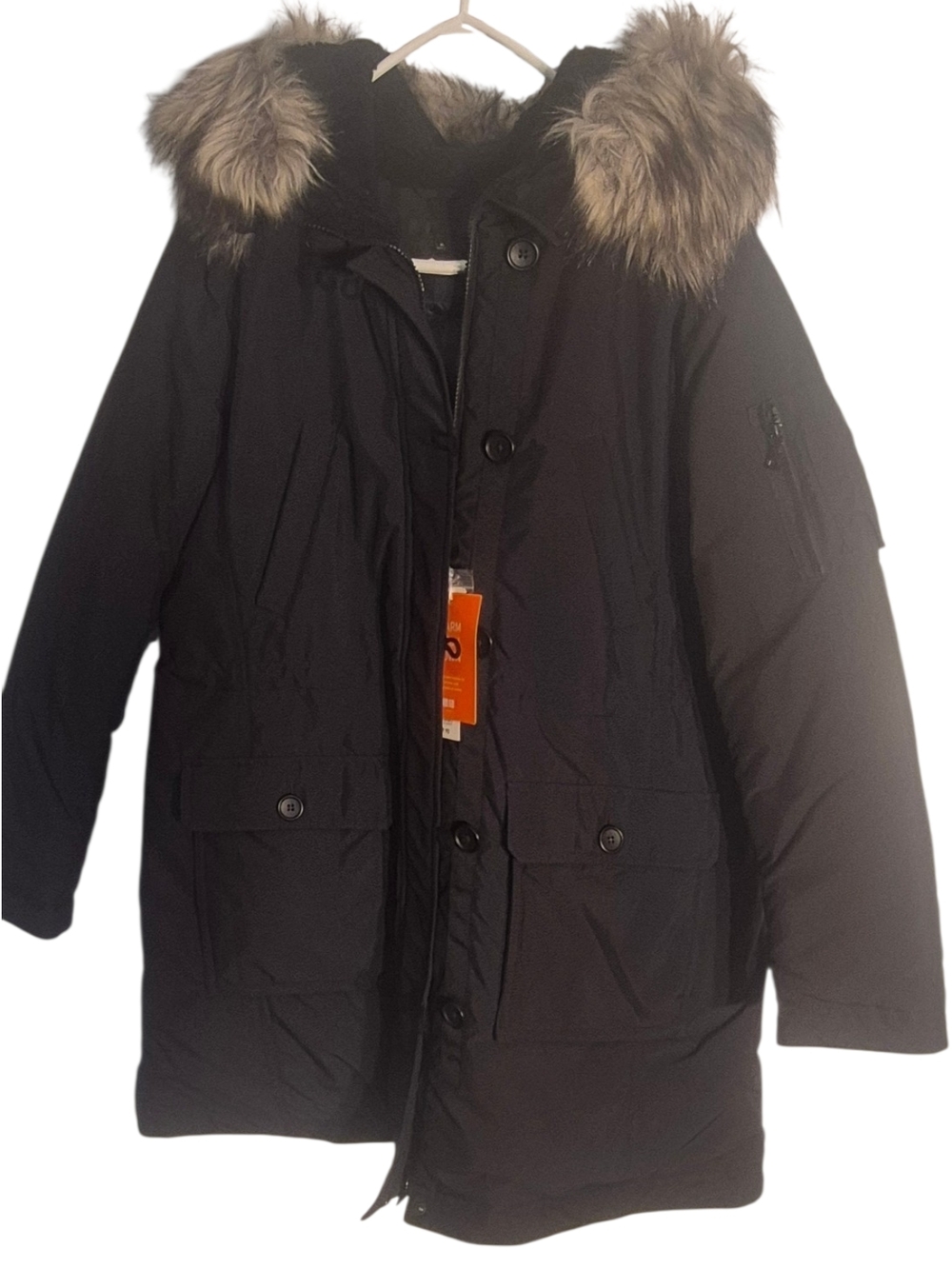 Womens Uniqlo Black Insulated Down Filled Jacket Sz XL